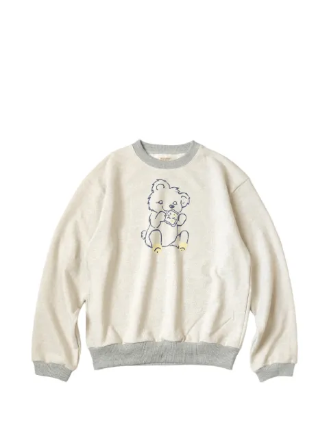 KAPITAL Peckish Little Bear sweatshirt Neutrals KAP030
