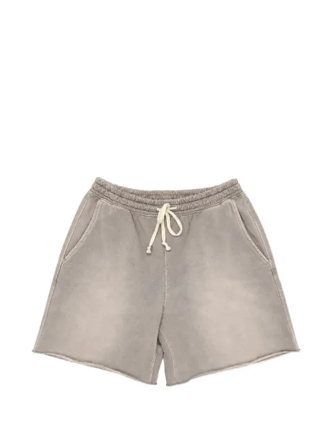 MOOJI MOOJI drawstring raw-cut shorts Grey MJSHORTSAGED