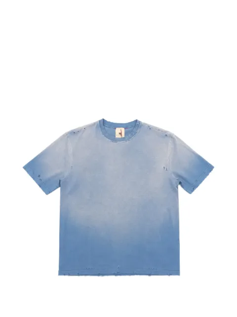MOOJI MOOJI distressed T-shirt Blue OSTSHIRTSAGEDPOWDER