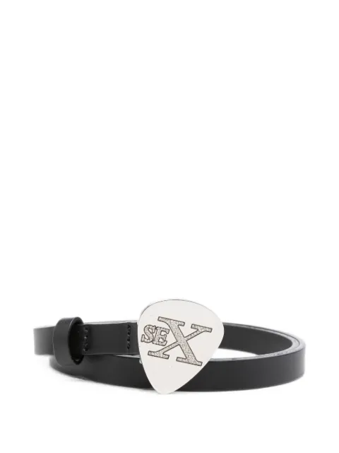John Richmond Vintage 2000s crystal-embellishment belt Black JR120BYR