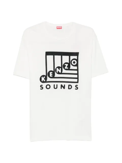 Kenzo logo-embroidered T-shirt White FG65TS2914SG
