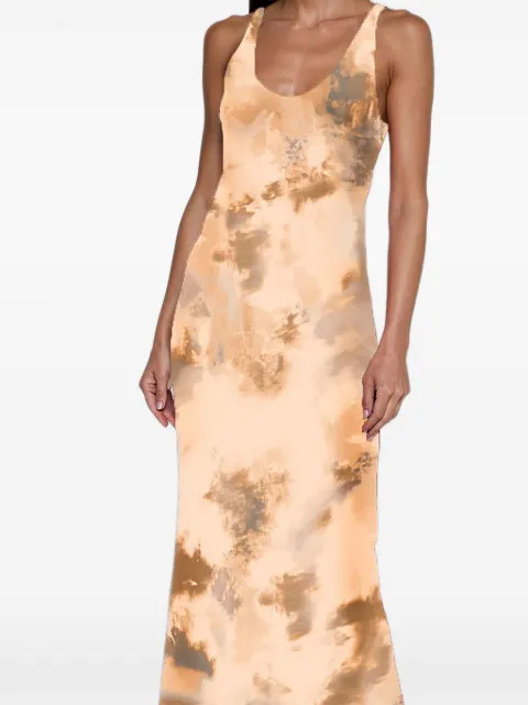 L'Agence Akiya tie-dye maxi dress Neutrals 61120TQR
