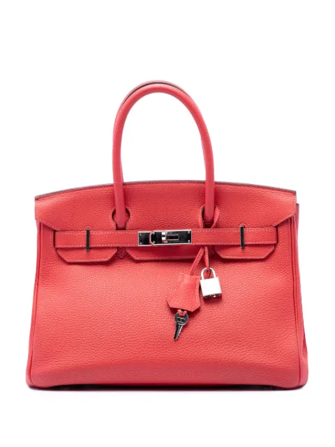 Hermès Pre-Owned 2014 Togo Birkin Retourne 30 handbag Pink IFEZ4DDU81G656XW