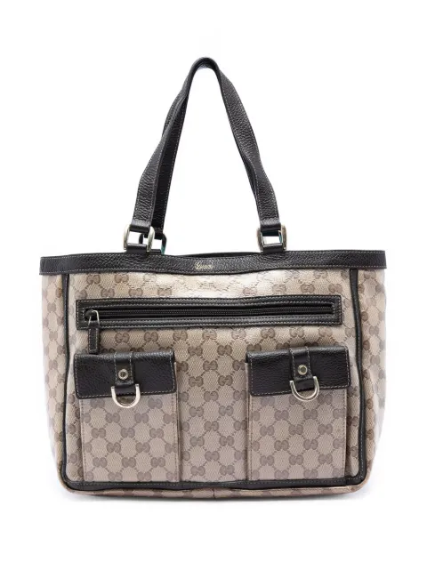 Gucci Pre-Owned 2016-2026 GG Crystal Abbey D Ring tote bag Neutrals HMYLZ2E4YJSFEWW9