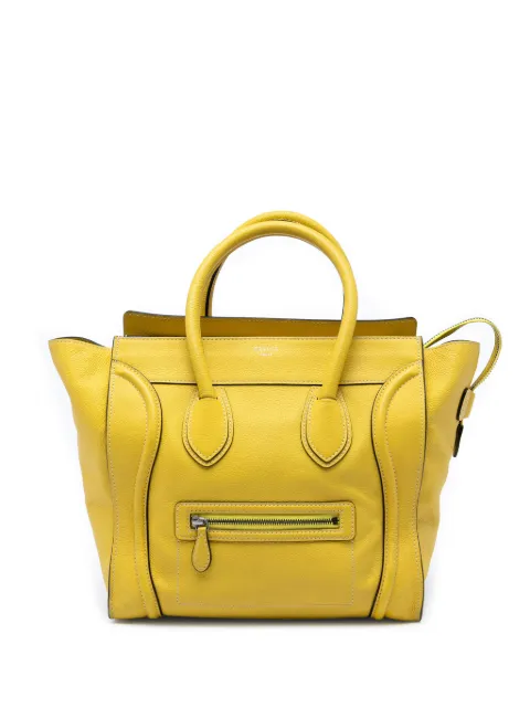 Celine Pre-Owned 2011 Mini Calfskin Luggage tote bag Yellow DSKKEMFZXENTWGTY