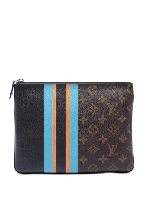 Louis Vuitton Pre-Owned 2016 Monogram Pochette Plate MM clutch bag Brown AUPX3VYATTX3DWMR