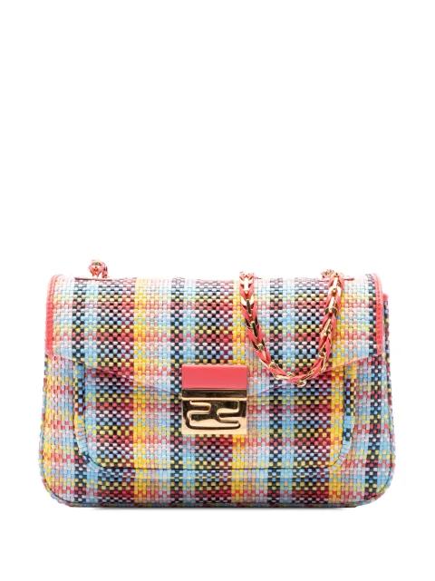 Fendi Pre-Owned 2010-2026 Multicolor Woven Nappa Be Baguette crossbody bag Pink YBAY46FN76YPN8QR