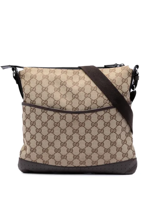 Gucci Pre-Owned 2016-2026 GG Canvas crossbody bag Neutrals W7Q65361LA59GBL3