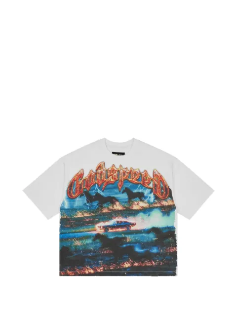 GODSPEED Horsepower graphic-print T-shirt White GHTWHITESS26