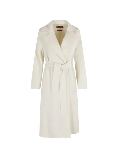 Max Mara belted-waist notch-lapel coat Neutrals 2626016021600