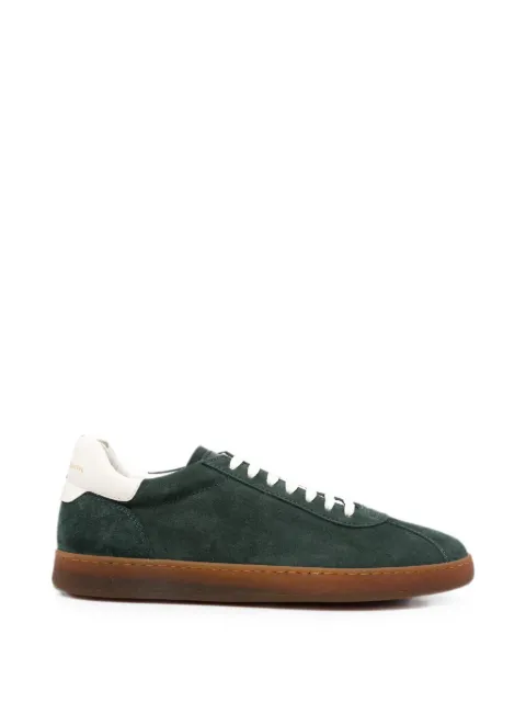 Officine Creative suede low-top sneakers Green OCUGINN003LC213B508
