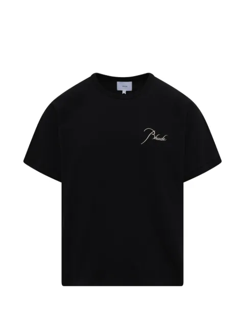 RHUDE Classique raglan logo-detail T-shirt Black RHFW26TT190123028