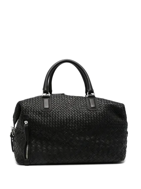 Officine Creative woven leather holdall bag Black OCBARMO19HALF01000