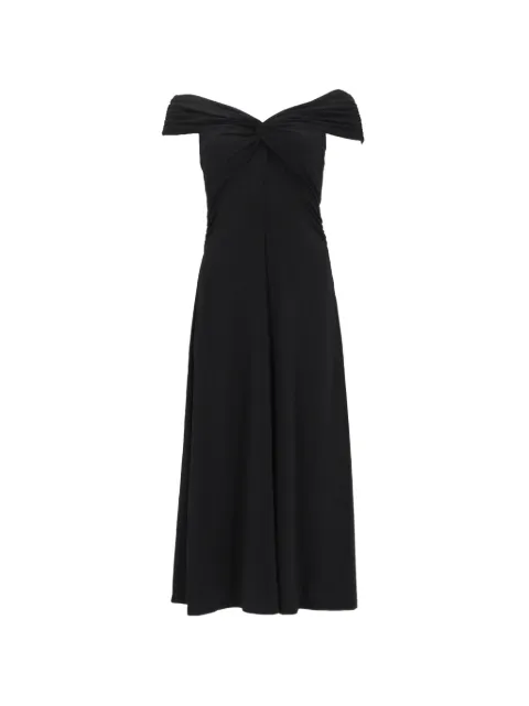 Michael Michael Kors off-shoulder knotted dress Black MT6831DH6J