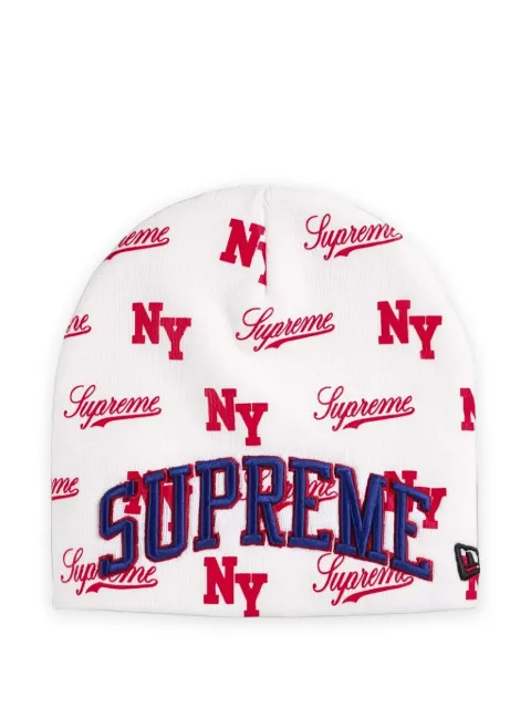 Supreme x New Era monogram beanie White SU27858