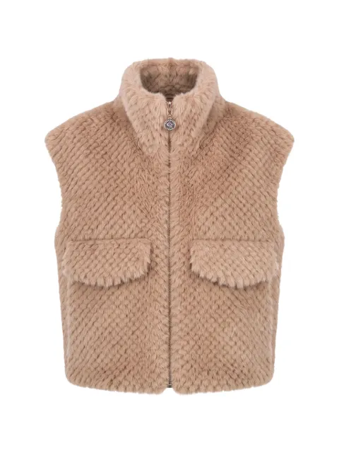 HIGH SOCIETY Alea faux-fur gilet Brown HS25F16