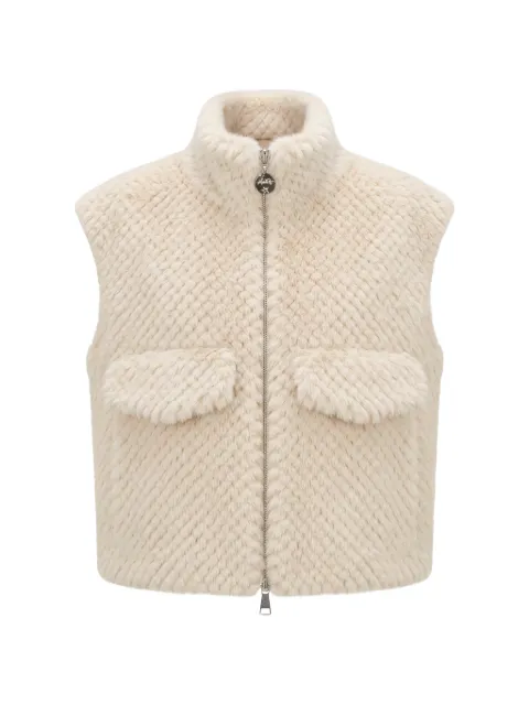HIGH SOCIETY Alea faux-fur gilet Neutrals HS25F16