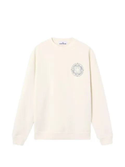 Stone Island logo-print cotton sweatshirt Neutrals L1S156100001S0283