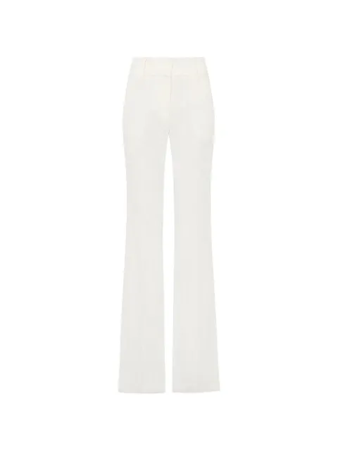 Gabriela Hearst Ianthe corduroy-texture flared trousers White 4262027T124