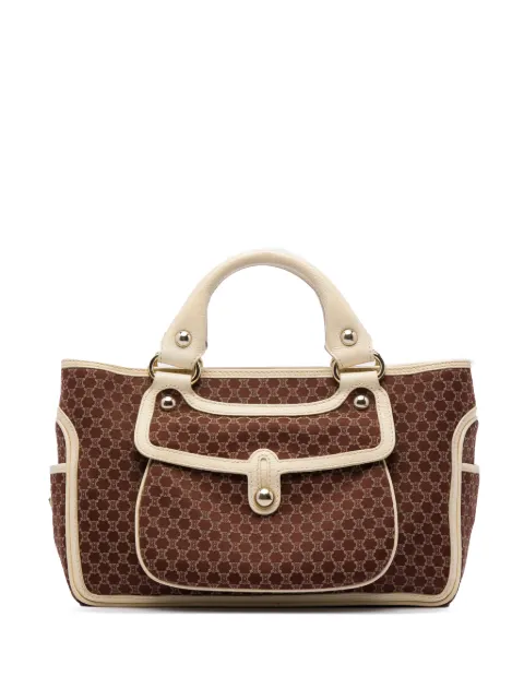 Celine Pre-Owned 20th Century Macadam Canvas Boogie handbag Brown OCY4AIKJ4LOZC1B4