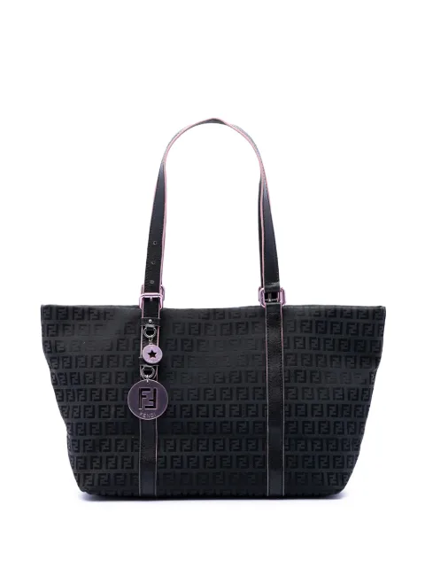 Fendi Pre-Owned 2010-2026 Zucchino Canvas Superstar tote bag Black JFY65YKYHXQ7CT2R