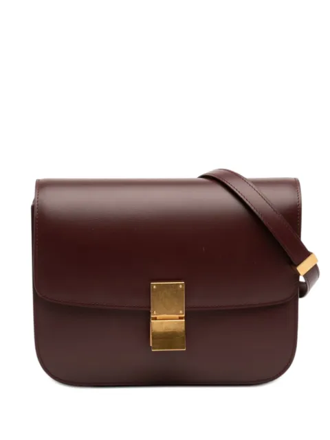 Celine Pre-Owned 2020 Medium Calfskin Classic Box crossbody bag Red FSZ9GOEJ7F11LHI9