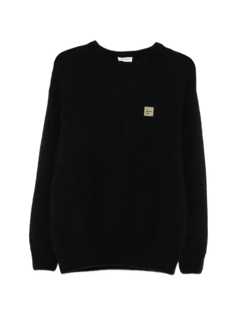 American Vintage Vitow logo-patch knit sweater Black MVITO18A