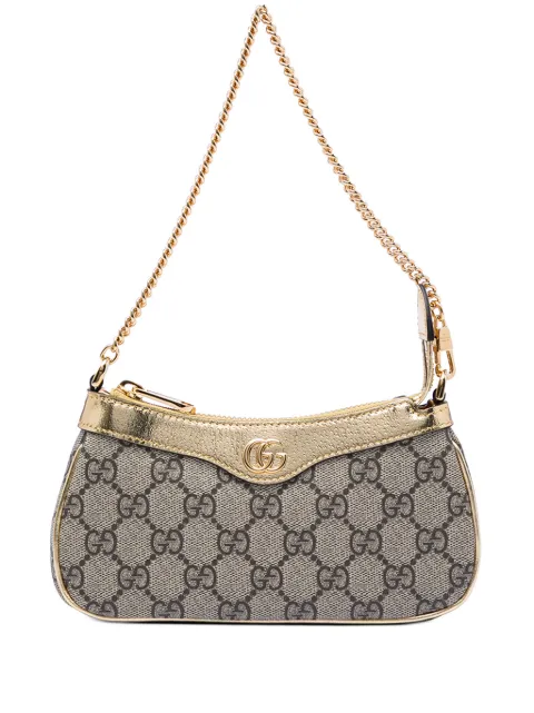 Gucci Pre-Owned 2016-2026 Small GG Supreme Ophidia shoulder bag Neutrals UY83PX3RFUXJ3NLD
