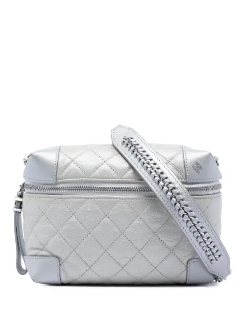 CHANEL Pre-Owned 2016-2017 CC Quilted Metallic Calfskin Street Allure Camera Bag crossbody bag Silver UEJ8BE0G15F66YYP