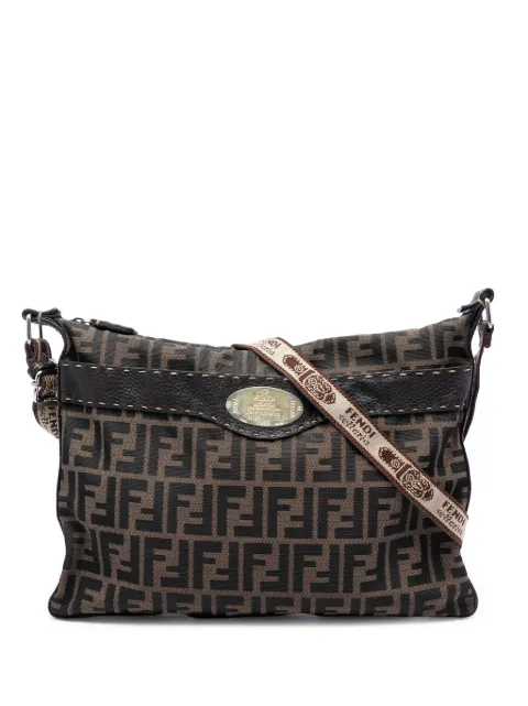 Fendi Pre-Owned 2000-2010 Zucca Canvas Selleria crossbody bag Brown T2W1G2ZXMF5ZYXAT