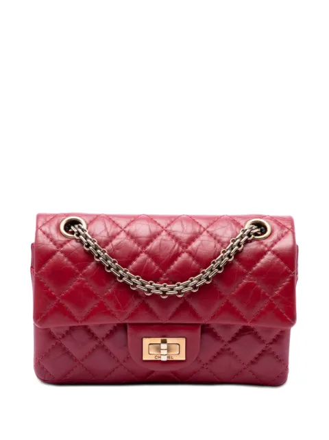 CHANEL Pre-Owned 2015-2016 Quilted Aged Calfskin Reissue 2.55 Single Flap 224 crossbody bag Red 5MJNZV4BALKTOPIU