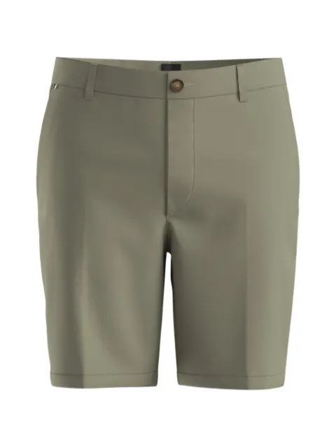 BOSS pressed-crease shorts Green 50555235