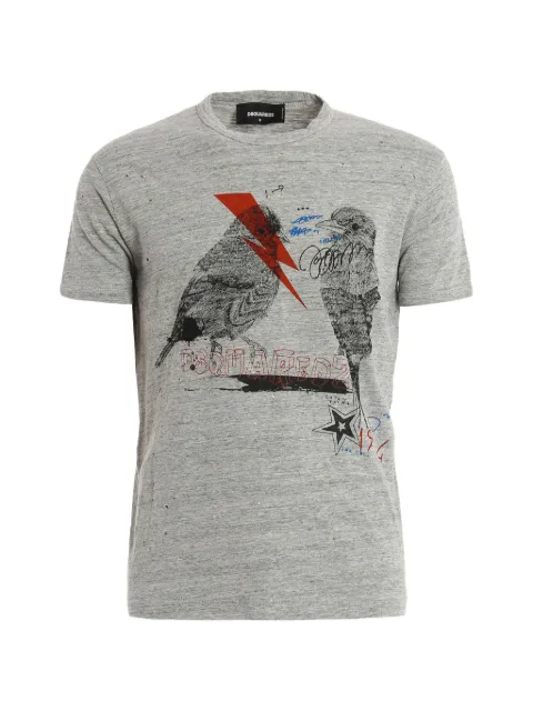 DSQUARED2 graphic-print T-shirt Grey S74GD0185S22742