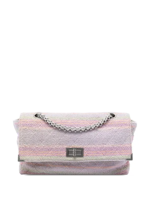 CHANEL Pre-Owned 1997-1999 Quilted Tweed Reissue 2.55 Single Flap 225 crossbody bag Pink 0NIS9MG0UWU3UW3L