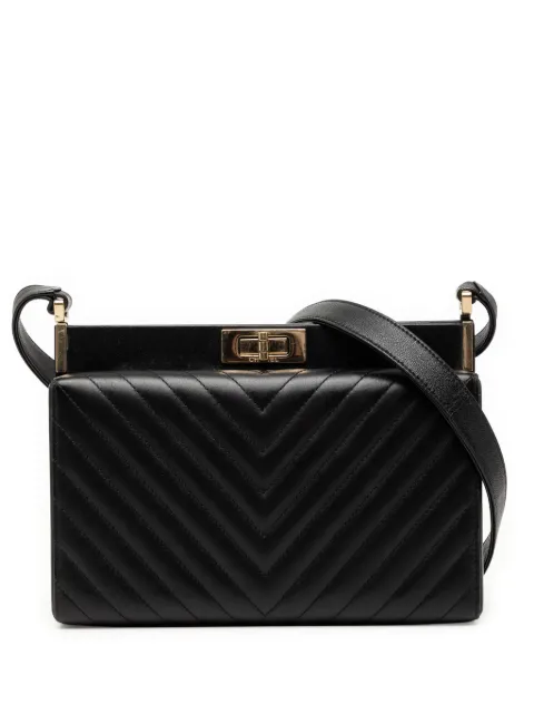 CHANEL Pre-Owned 2018-2019 Chevron Lambskin Reissue 2.55 Frame crossbody bag Black XZBZV0F8MUUTV8LA