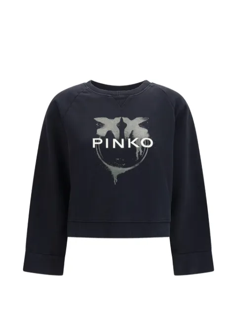 PINKO Neves logo-print sweatshirt Black 107318A3ID
