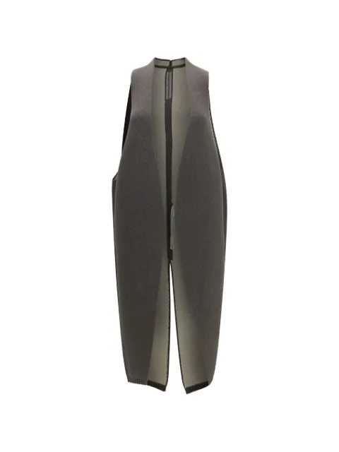 Rick Owens knit shearling-lined gilet Grey RP02F5600KWVD