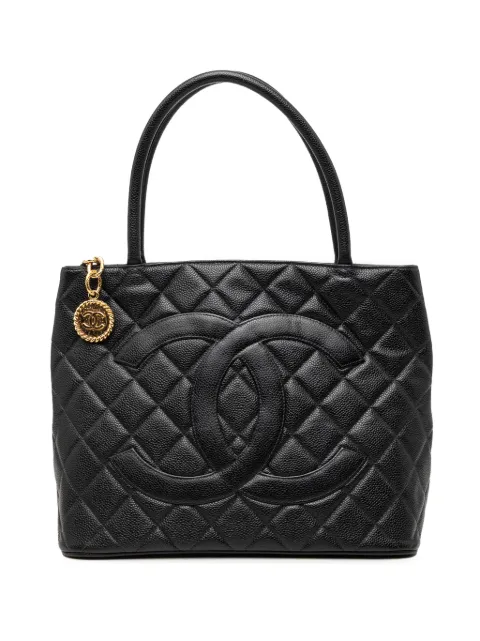 CHANEL Pre-Owned 2002-2003 Caviar Medallion tote bag Black O4BNVCME36GHZFDE