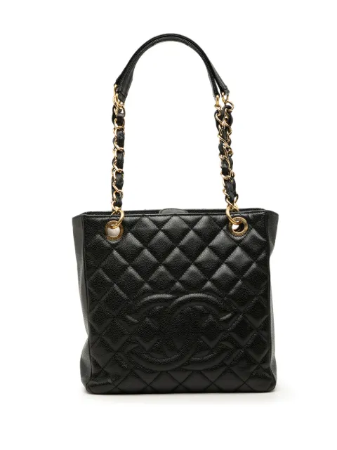 CHANEL Pre-Owned 2010-2011 Caviar Petite Shopping tote bag Black NF2CPGKMDDTB32IE