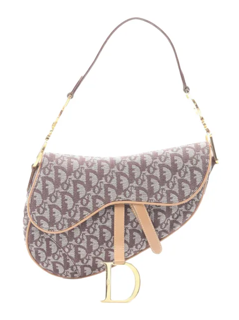 Christian Dior Pre-Owned 2010-2026 Diorissimo Canvas Saddle Bag shoulder bag Brown 80DQS45JP5RIO50X