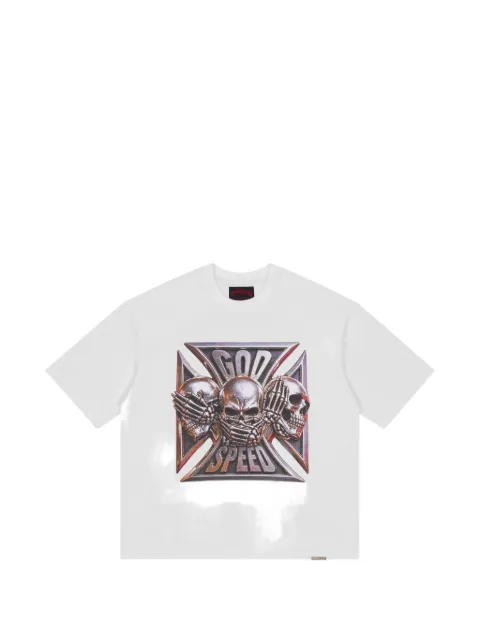 GODSPEED Omerta graphic-print T-shirt White GOTWHITESS26