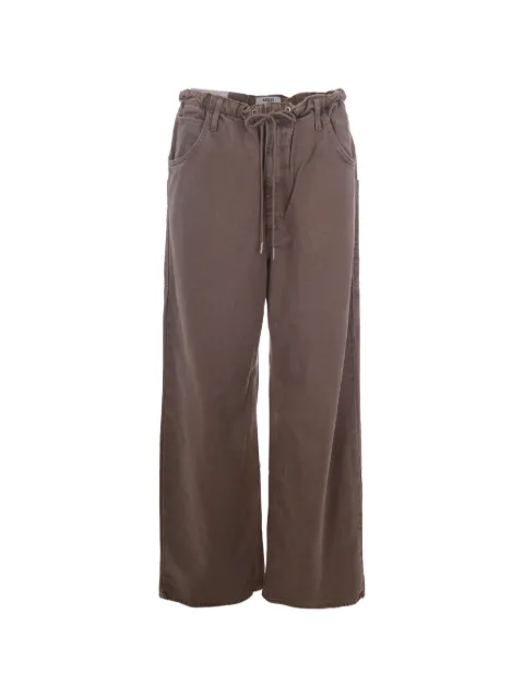 AGOLDE Shaw drawstring-waist wide-leg jeans Brown A3321968