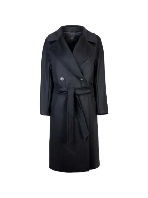 Weekend Max Mara belted double-breasted coat Black 2625016021600013