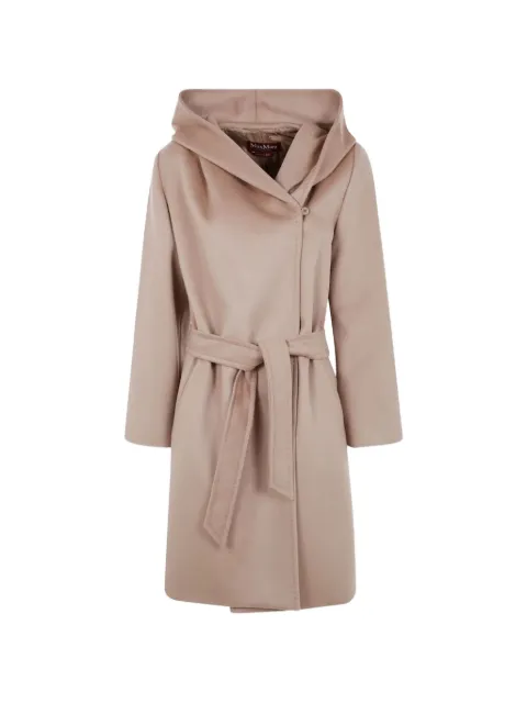 Max Mara belted-waist hooded coat Neutrals 2626016091600MSTNEWMANG006