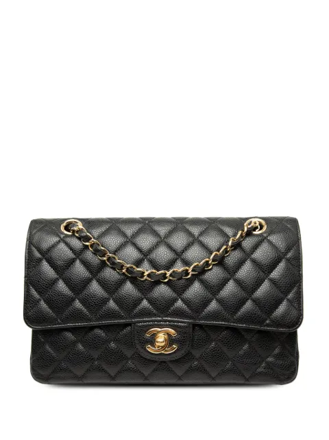 CHANEL Pre-Owned 2014-2015 Medium Classic Caviar Double Flap shoulder bag Black XCOKBVCVRHUKX21D