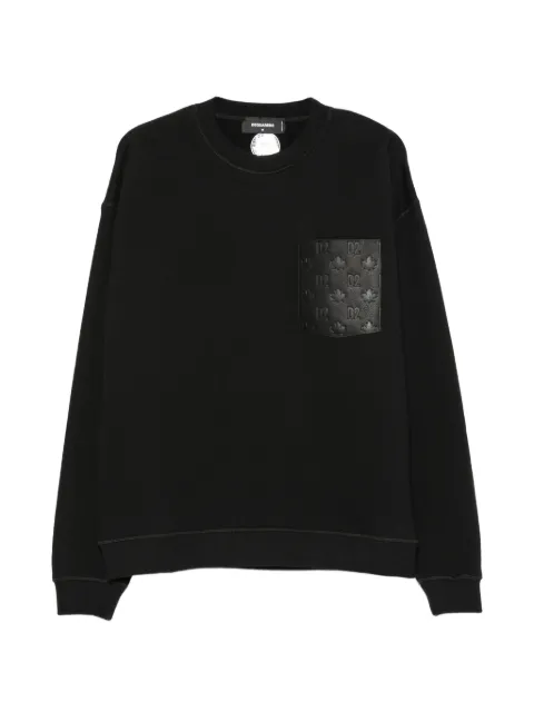 DSQUARED2 logo-embossed sweatshirt Black S74GU0967D25031