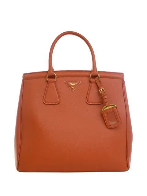 Prada Pre-Owned 2010-2026 Saffiano Lux Parabole tote bag Orange 6TFQ8MODBRXZLPVY
