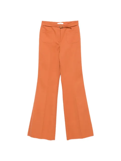 Dorothee Schumacher belted flared trousers Orange 546503