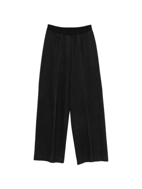 Peserico pressed-crease wide-leg trousers Black A04859J0A5033