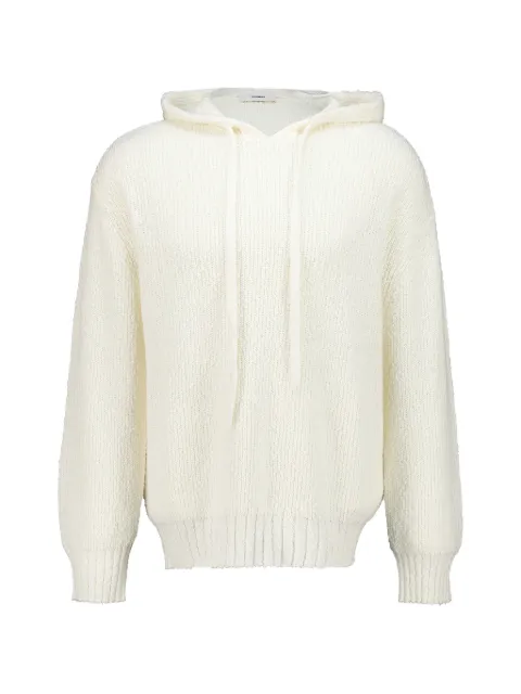 COMMAS ribbed-hem hoodie Neutrals FW26K708